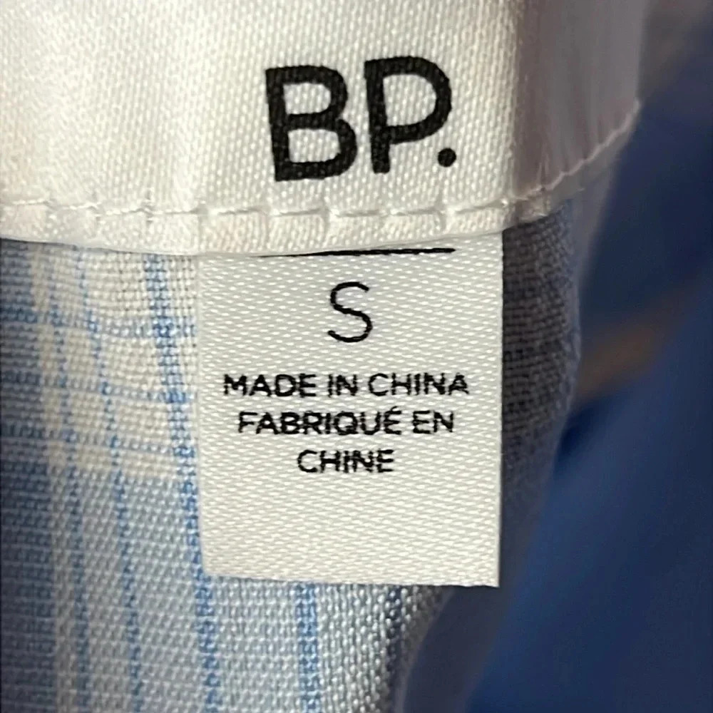 BP Adult Dress Small Blue White Lola Plaid Square Neck Mini Sun Women's - Picture 11 of 13